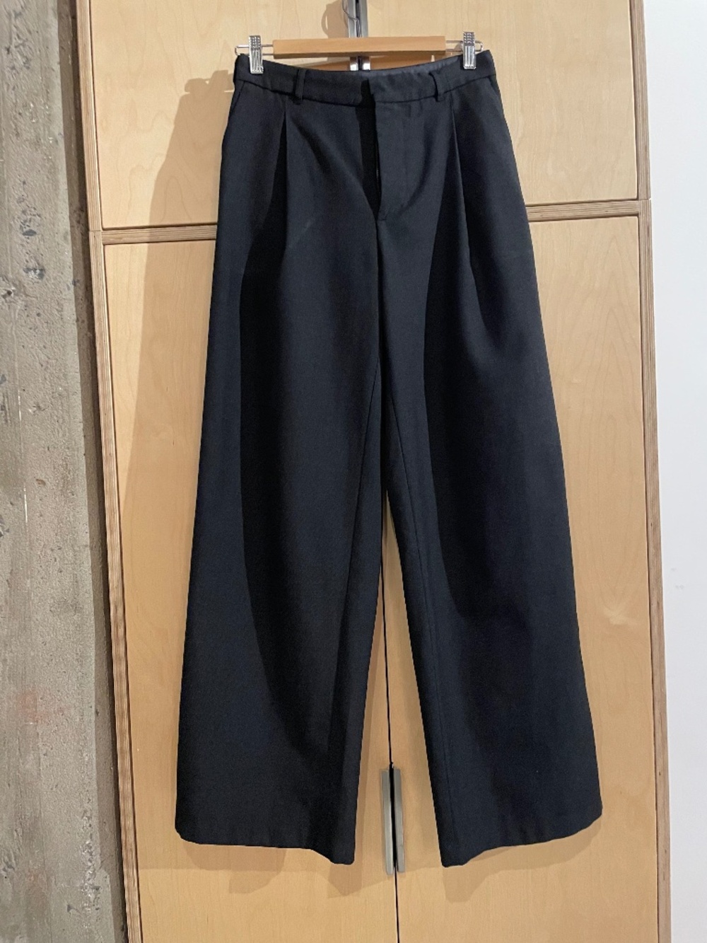 ASPESI Wool Blend Charcoal Pants